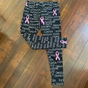 LuLaRoe Breast Cancer Leggings
